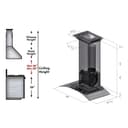30" Convertible Vent Wall Mount Range Hood with Crown Molding view 11