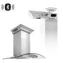 36 In. Crownsound™ Ducted Vent Wall Mount Range Hood In Stainless Steel And Glass With Built-in Bluetooth Speakers view 1