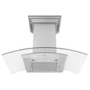 36 In. Crownsound™ Ducted Vent Wall Mount Range Hood In Stainless Steel And Glass With Built-in Bluetooth Speakers view 6