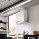 36 In. Crownsound™ Ducted Vent Wall Mount Range Hood In Stainless Steel And Glass With Built-in Bluetooth Speakers view 11