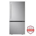 26 Cu. Ft. Bottom Freezer Refrigerator view 1