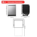 Smart Top Control Flushfit Design Dishwasher With 1-hour Wash & Dry, Quadwash® Pro, Truesteam® And Dynamic Heat Dry™ view 2