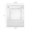 3.4 cu. ft. Compact Front Load Dryer with Flexible Installation view 11