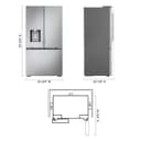24 Cu. Ft. Counter-depth Max™ With Zero Clearance™ 3-door French Door Refrigerator view 9