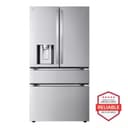 25 cu. ft. Smart Counter-Depth MAX™ 4-Door French Door Refrigerator with Full-Convert Drawer™ view 12