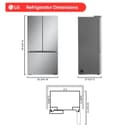 25 Cu. Ft. Counter-depth Max™ With Zero Clearance™ 3-door French Door Refrigerator With Thin Door Design view 4