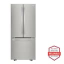 22 Cu. Ft. 30 Inch Wide French Door Refrigerator - Stainless Steel view 1
