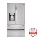 28 Cu. Ft. 4-door French Door, Standard Depth, Ice & Water, Double Freezer, Stainless Steel view 1
