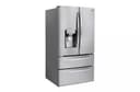 28 Cu. Ft. 4-door French Door, Standard Depth, Ice & Water, Double Freezer, Stainless Steel view 2