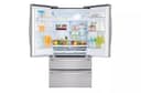 28 Cu. Ft. 4-door French Door, Standard Depth, Ice & Water, Double Freezer, Stainless Steel view 5