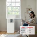6,000 BTU (SACC) / 10,000 BTU (ASHRAE) Portable Air Conditioner, 250 Sq. Ft view 2