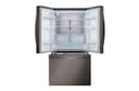 36" Wide, 27 Cu Ft. 3 Door French Door, C/depth Refrigerator With Internal Water Dispenser, Printproof Black Stainless Steel view 3