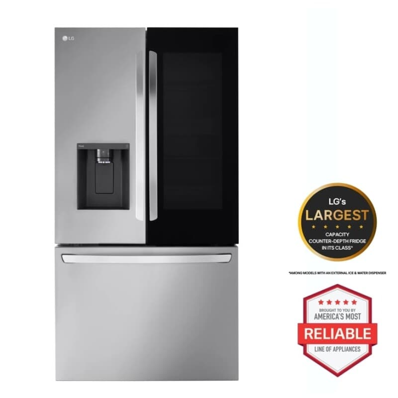 26 cu. ft. Smart InstaView® Counter-Depth MAX™ French Door Refrigerator