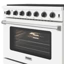 36 Inch Professional Gas Range In White view 8