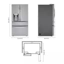 30 Cu. Ft. 36 Inch Wide French Door Refrigerator - Stainless Steel view 4