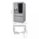23 Cu. Ft. Smart Wi-fi Enabled Instaview® Door-in-door® Counter-depth Refrigerator With Craft Ice™ Maker view 4