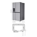 28 cu.ft. Capacity Side-by-Side Refrigerator with External Water Dispenser view 3
