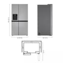 27 cu. ft. Side-by-Side Refrigerator with Smooth Touch Ice Dispenser view 2