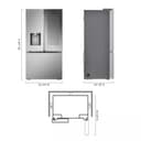 26 Cu. Ft. Counter-depth French Door Refrigerator - Stainless Steel view 3