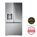 31 cu. ft. Smart Standard-Depth MAX™ French Door Refrigerator with Four Types of Ice and Mirror InstaView® view 1