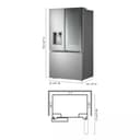 31 cu. ft. Smart Standard-Depth MAX™ French Door Refrigerator with Four Types of Ice and Mirror InstaView® view 4