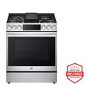 LG STUDIO 6.3 cu. ft. Smart wi-fi Dual Fuel Slide-in Range with ProBake Convection® and EasyClean® view 1