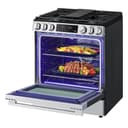 5.8 Cu.ft. Smart Gas Single Oven Slide-in Range, Air Fry, Fan Convection, Easyclean®, Self Clean, Thinq®, Printproof® Stainless Steel - New Handle view 8