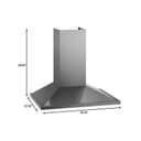 LG STUDIO 36" Wall Mount Chimney Hood view 3
