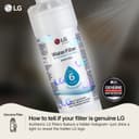 LG - 6 Month / 200 Gallon Capacity Replacement Refrigerator Water Filter (NSF42, NSF53, and NSF401*) view 6