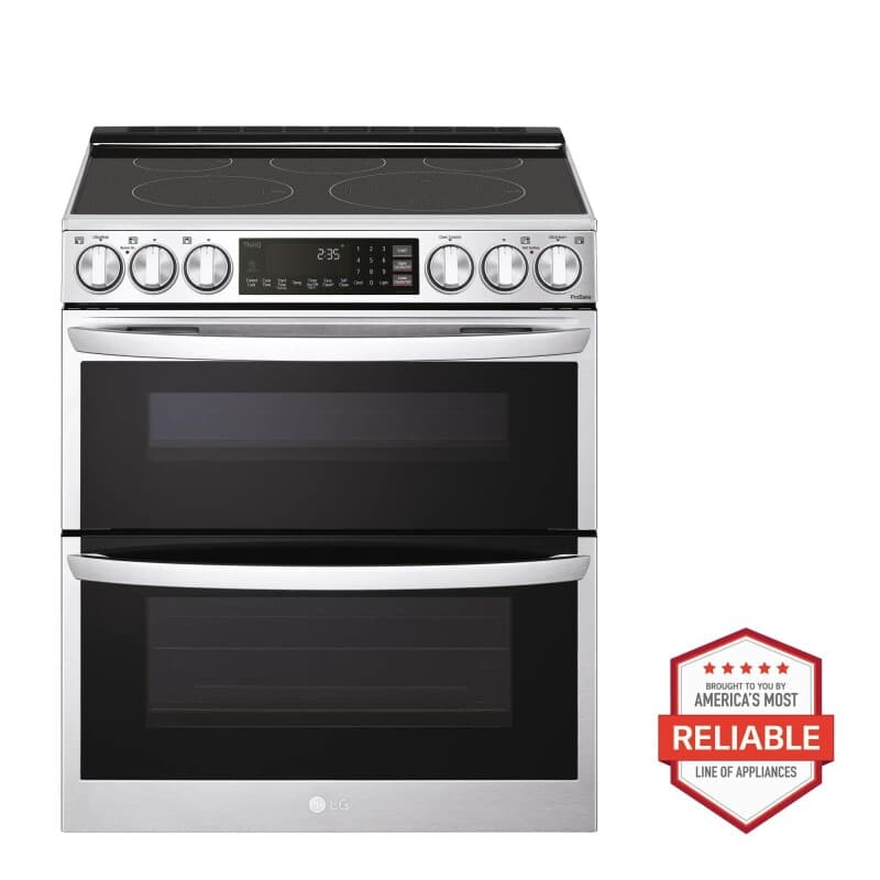 7.3 cu. ft. Smart Electric Double Oven Slide-in Range with InstaView®, ProBake® Convection, Air Fry, and Air Sous Vide