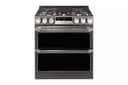 LG SIGNATURE 6.9 cu.ft. Smart wi-fi Enabled Gas Double Oven Slide-In Range with ProBake Convection® view 2