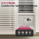 7,600 BTU Window Air Conditioner, Cooling & Heating view 4