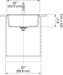 Maris Dual Mount Sink view 3