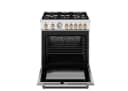 30 inch Dual Fuel, 5 Burners, Electric Oven - Gold Accents view 3