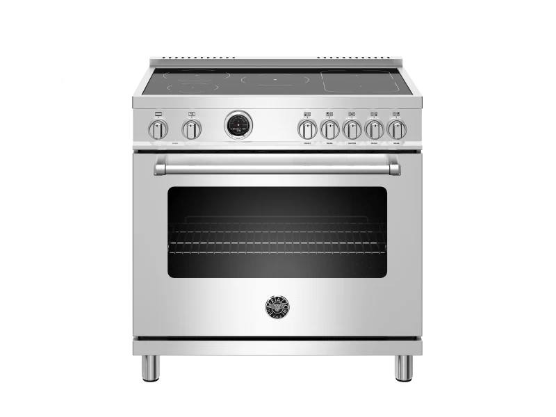 36 inch Induction Range, 5 Heating Zones, Electric Self-Clean Oven