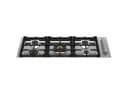 36 Drop-in Gas Cooktop 5 brass burners view 1