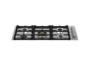 36 Drop-in Gas Cooktop 5 brass burners view 1