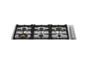 36 Drop-in Gas Cooktop 6 brass burners view 1