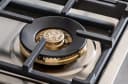 36 Drop-in Gas Cooktop 6 brass burners view 4