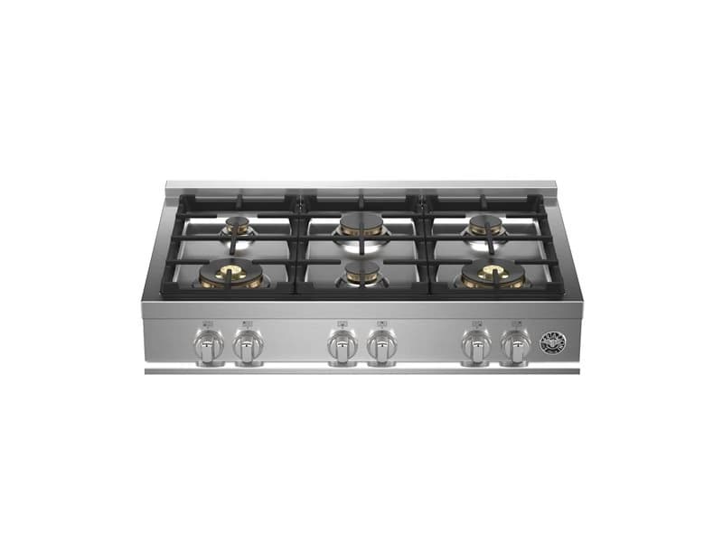 36 Gas Rangetop 6 brass burners