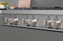 36 Gas Rangetop 6 brass burners view 3