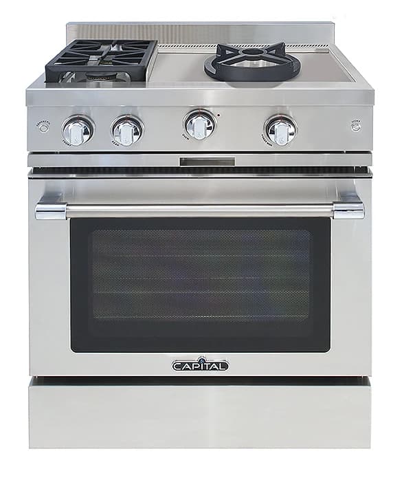 30″ Classic Chef Range 2 Burners / Open Wok Burner NG
