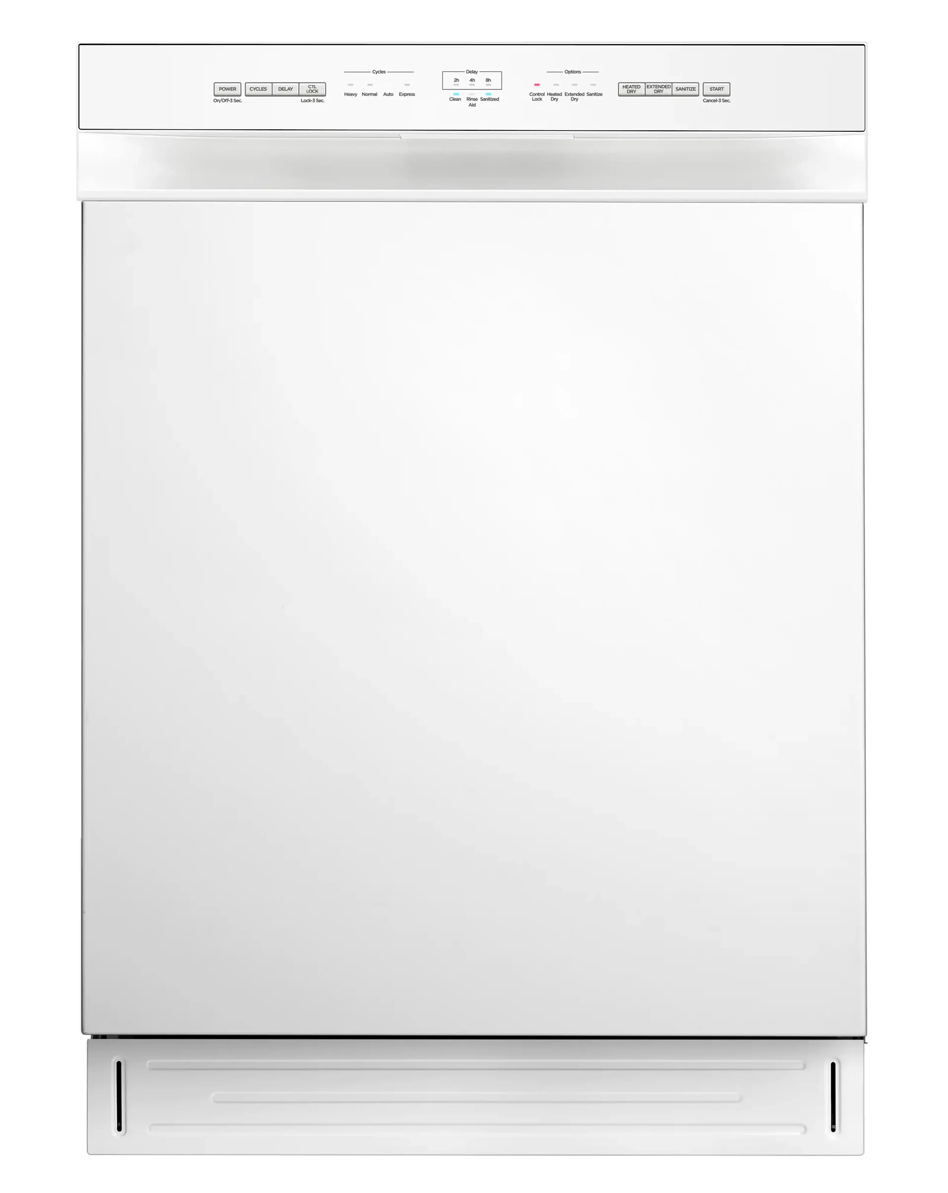 24" Front Control Dishwasher, 52 dBA, Hybrid Tub