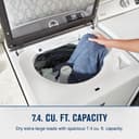 Smart Top Load Electric Dryer with Extra Power - 7.4 cu. ft. view 12