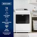 Smart Top Load Electric Dryer with Extra Power - 7.4 cu. ft. view 8