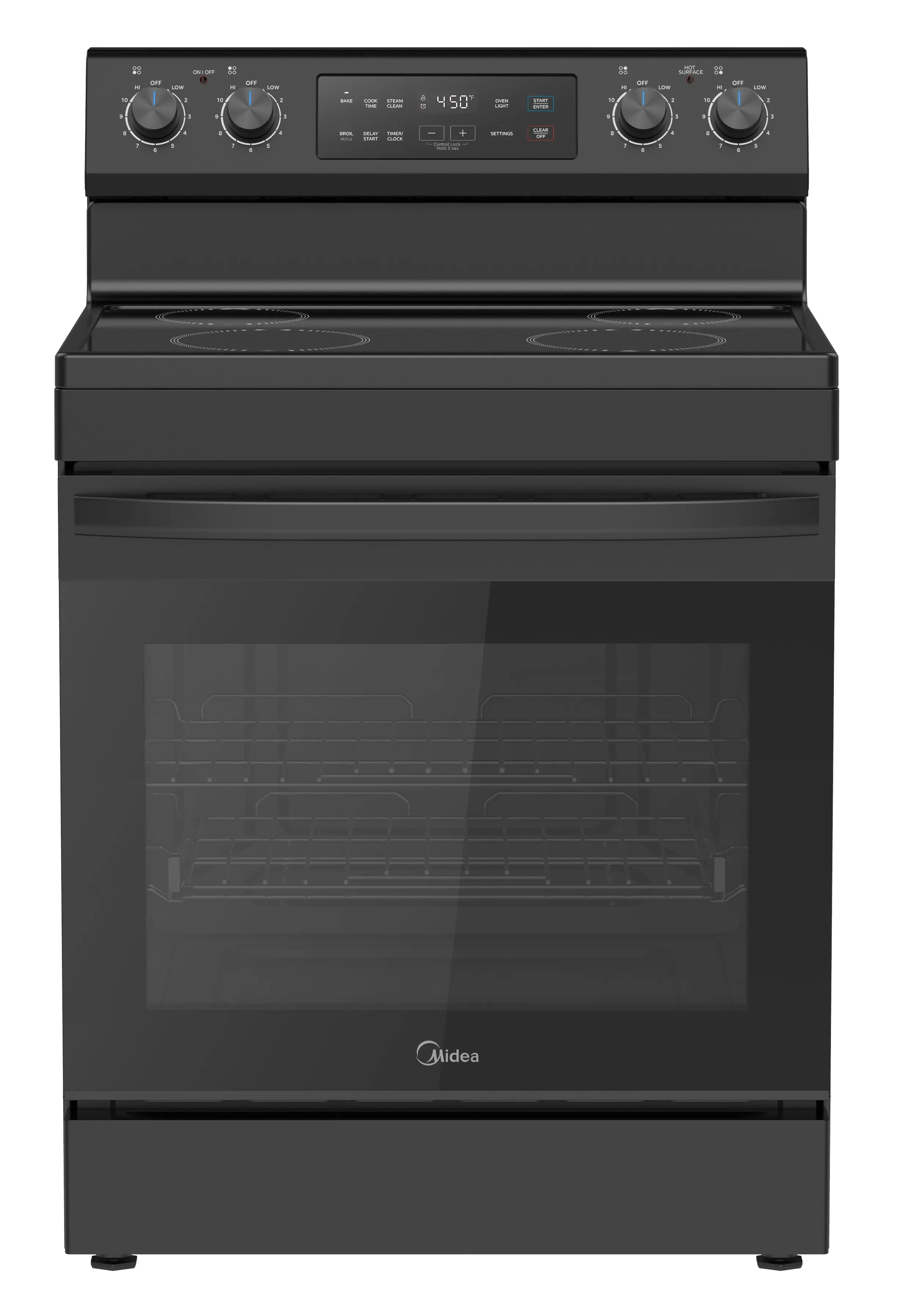 30" Electric Range with Steam Clean