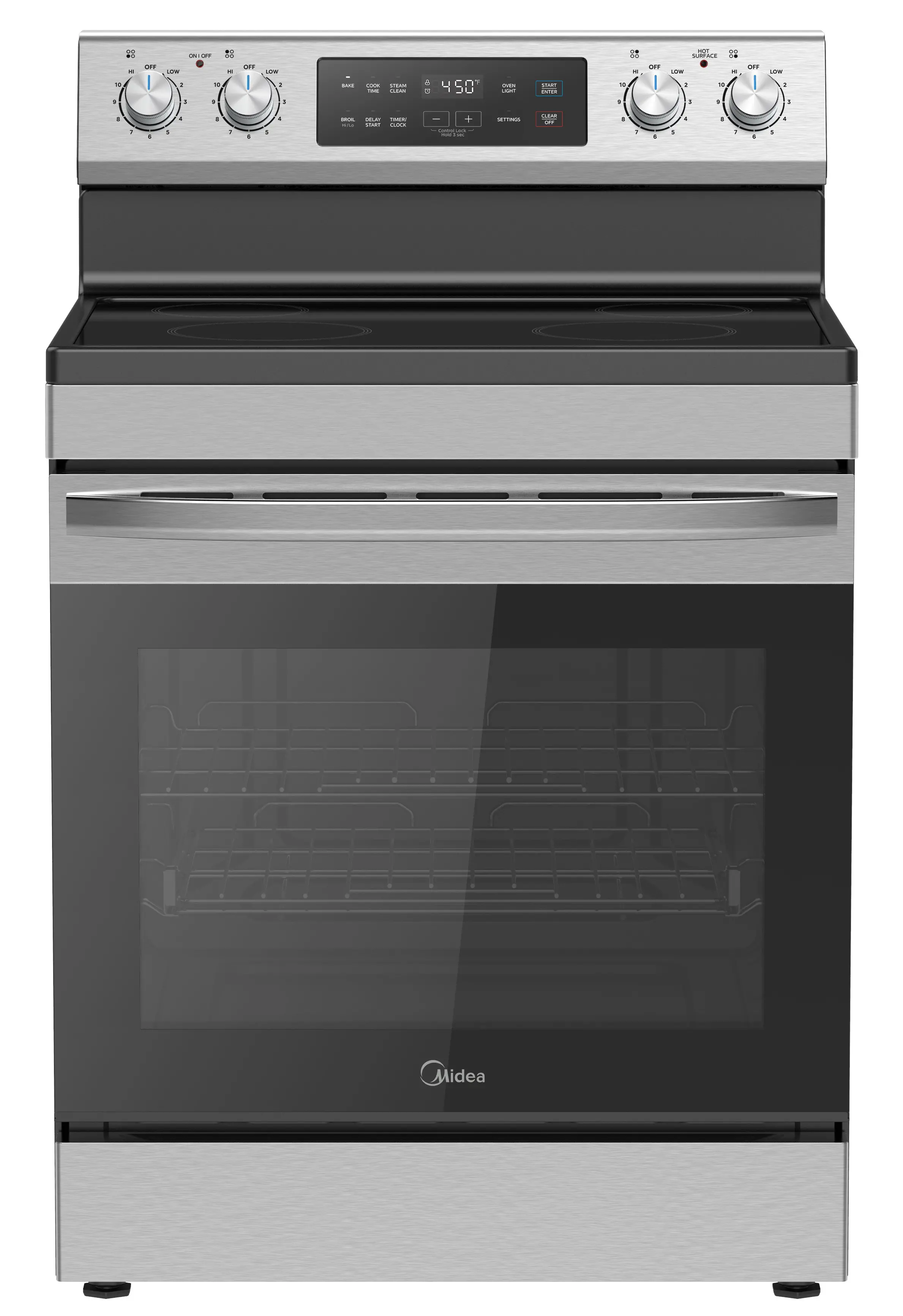 30" Electric Range with Steam Clean