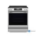Smart 30-in 5 Burners 6.3-cu ft Self-Cleaning Air Fry Convection Oven Slide-in Electric Range (Stainless Steel) view 1