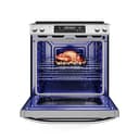 Smart 30-in 5 Burners 6.3-cu ft Self-Cleaning Air Fry Convection Oven Slide-in Electric Range (Stainless Steel) view 7