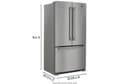 36- Inch Wide Counter Depth French Door Refrigerator - 20 Cu. Ft. view 5